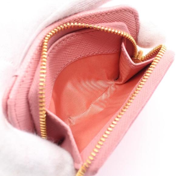 Prada Trifold Wallet Saffiano Leather Pink - Picture 6 of 8